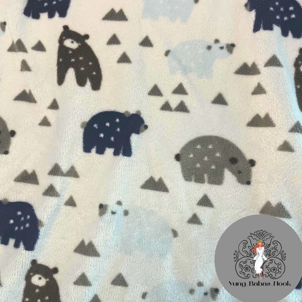Lambs & Ivy Signature Changing Table Pad Cover with Bears PRELOVED